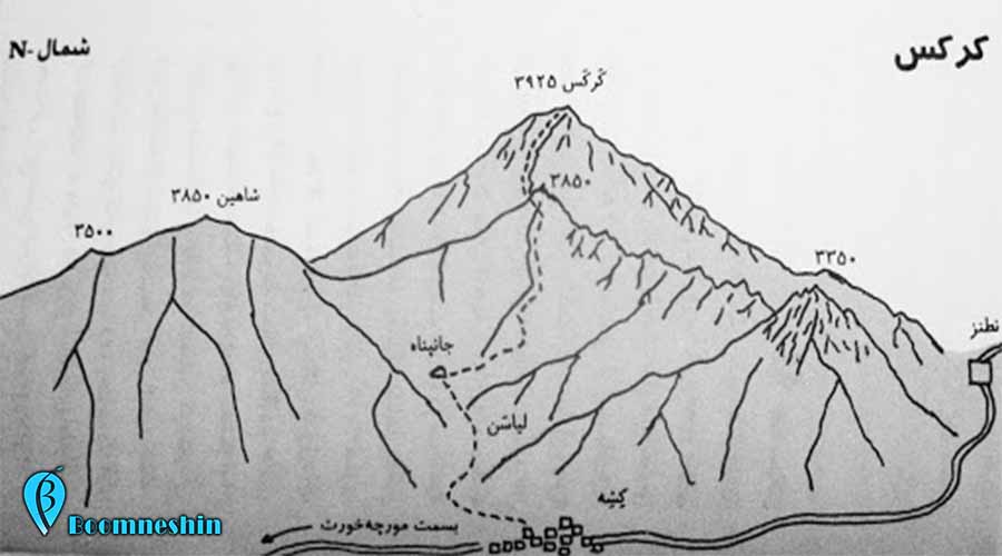 کوه کرکس نظنز اصفهان